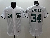 Washington Nationals #34 Bryce Harper White Celtic 2016 Flexbase Collection Stitched Baseball Jersey